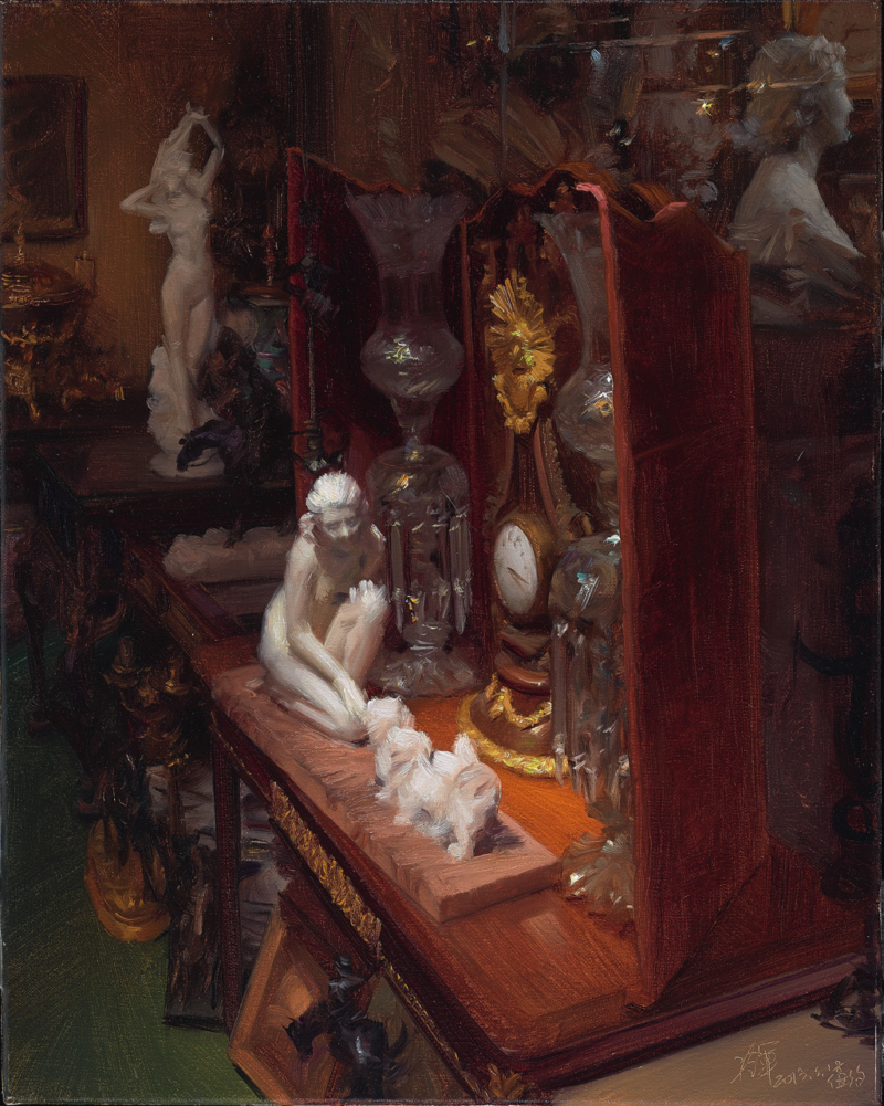 古董店系列之十  布面油画   2013年   50cm×40cm